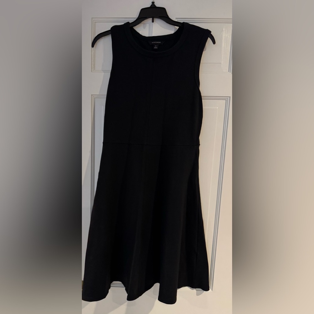 Elegant Black Sleeveless Dress- Banana Republic